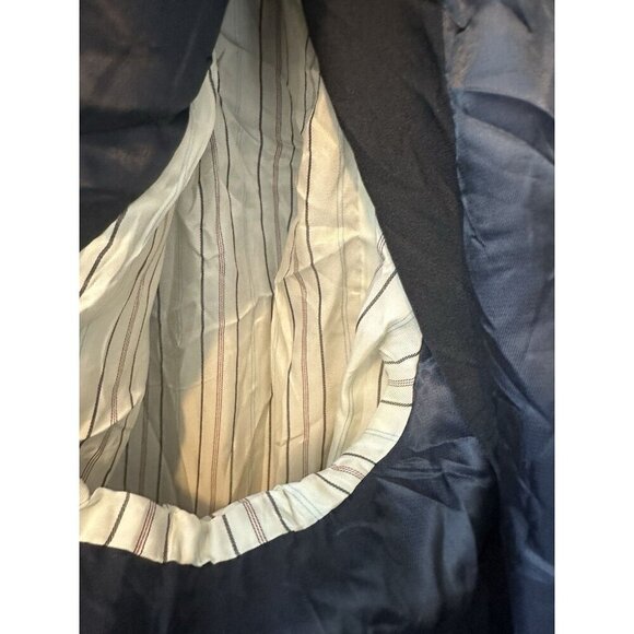 Ralph Lauren Men’s Blazer 50L Navy Houndstooth 2 Button Viscose Blend Lined Big - Picture 6 of 7